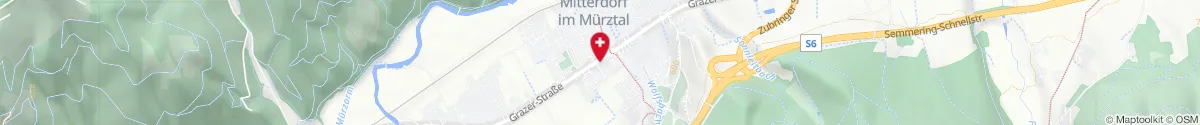 Map representation of the location for Apotheke Zur heiligen Barbara in 8662 St. Barbara im Mürztal